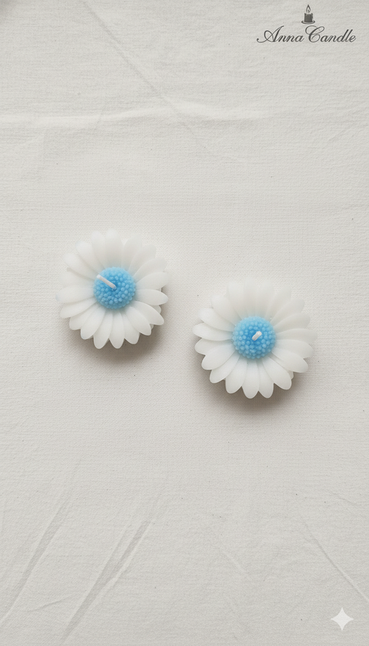 Diwali Special Daisy Flower Candles (Set of 6)