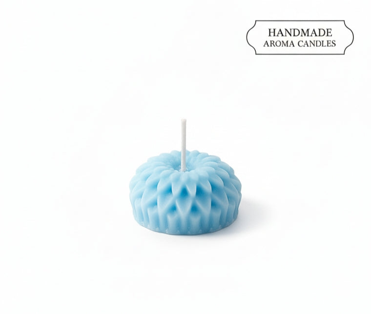 Handmade Diwali Aroma Candles – Flower Design | Soothing Pastel Collection (Set of 12)